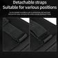 Black quilted tissue holder with detachable straps for different car positions