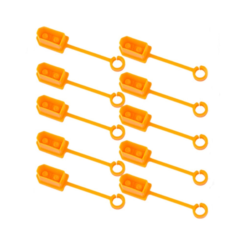 XT60 plug protective covers, yellow set with loop dust caps and anti-oxidation fit