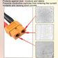 XT60 protective cover over cable terminals, with dust-seal cap detail