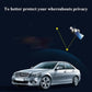 USB GPS jammer plugged into a vehicle’s USB port with LCD display lit