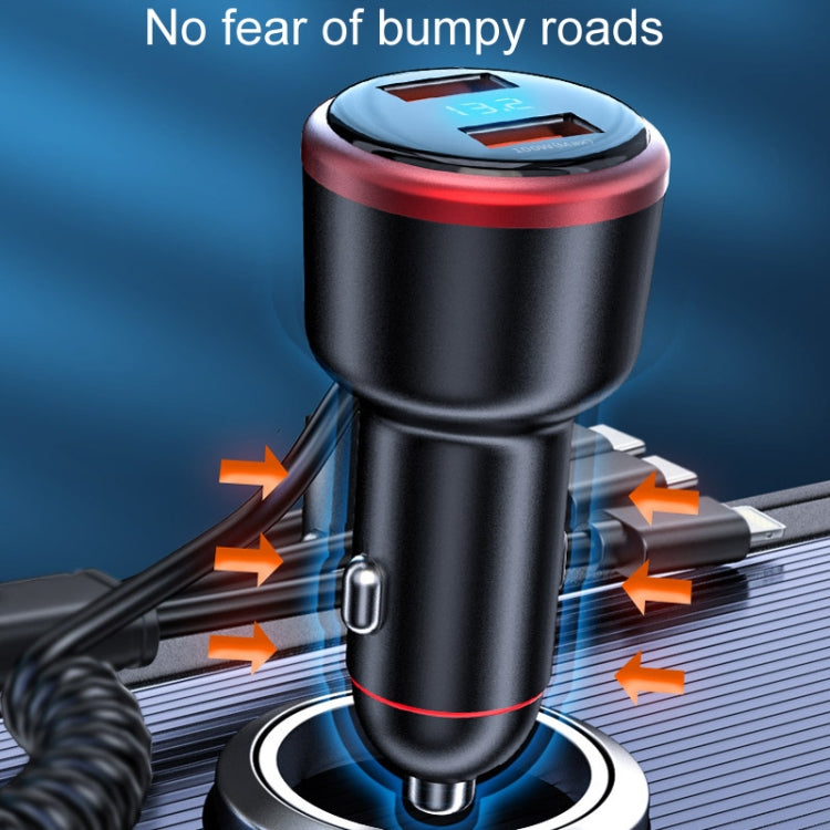 Car fast charger with airflow cooling around the plug and charging body