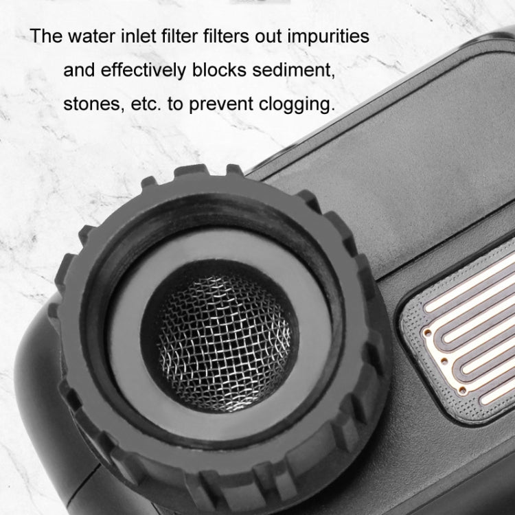 Water inlet filter screen on automatic garden water timer connection