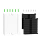 CD storage bracket parts set: white and black plate inserts and small pegs