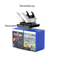 Reversible-top wall-mounted CD storage bracket for holding game discs