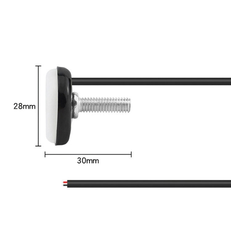 23mm round spotlight mounting base with screw, approx 28mm height and 30mm width