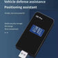 Angled black USB signal detector with blue frequency display and USB plug