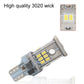 Automotive LED reversing light bulb with yellow LED array and small circuit board