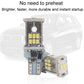 Automotive LED reversing light bulb module with yellow LED array and metal housing