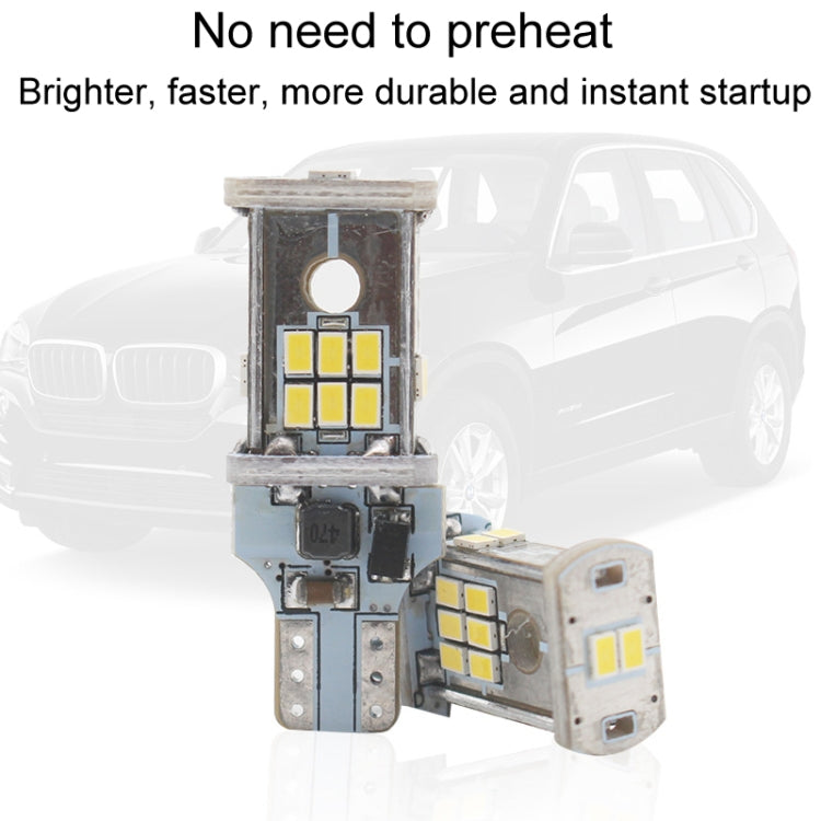 Automotive LED reversing light bulb module with yellow LED array and metal housing