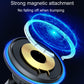 Car magnetic wireless charging pad holder with magnetic coil and blue glow