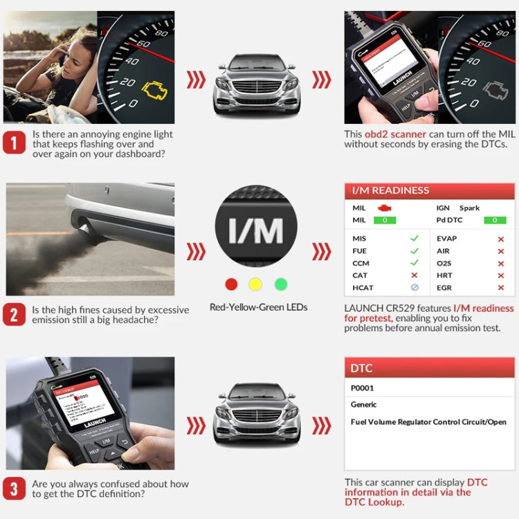 Car owner using handheld OBD2 scanner to read and review diagnostic trouble codes