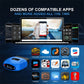 NexLink OBD2 diagnostic scanner with multiple app icons displayed around it