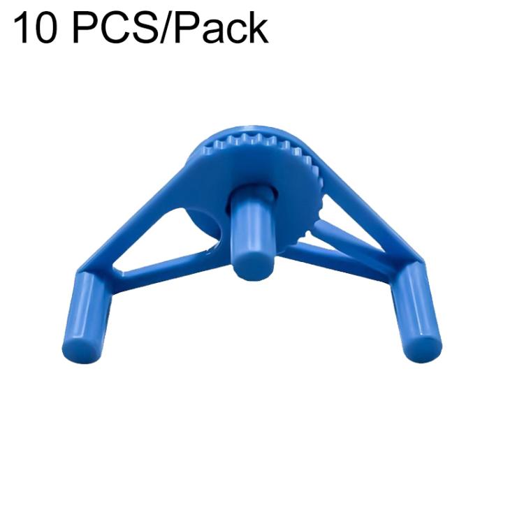 Blue plant training clip, adjustable stem bender, 10-pack