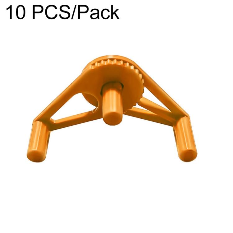 Orange plant training clip, adjustable stem bender, 10-pack