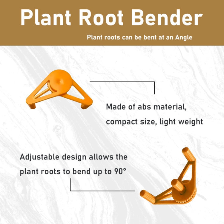 Orange plant training clip diagram, adjustable angle design