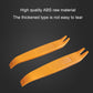 Orange ABS plastic trim pry tool pair with forked tips