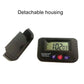 Car LED digital clock with detachable housing, front display, and colored mode buttons
