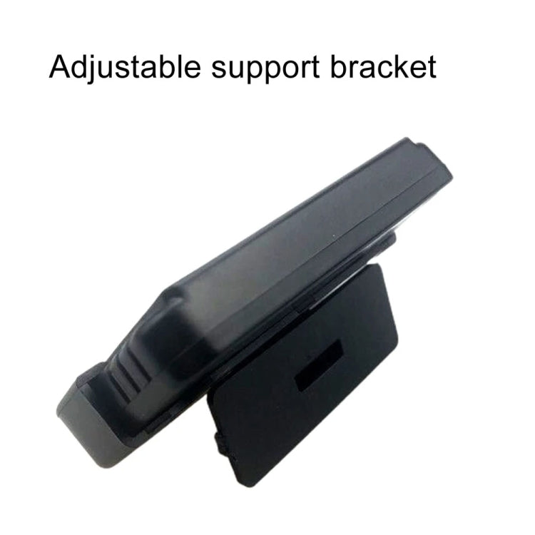 Adjustable support bracket for car LED digital clock, black plastic mount piece