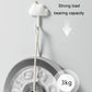 Cloud-shaped adhesive wall hook with hanging rope, white hook