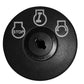 Black ignition key switch face with OFF, STOP, and ON symbols