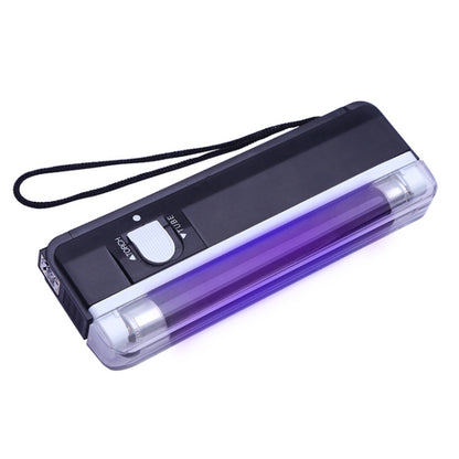 Handheld UV LED curing lamp with transparent end caps and wrist strap