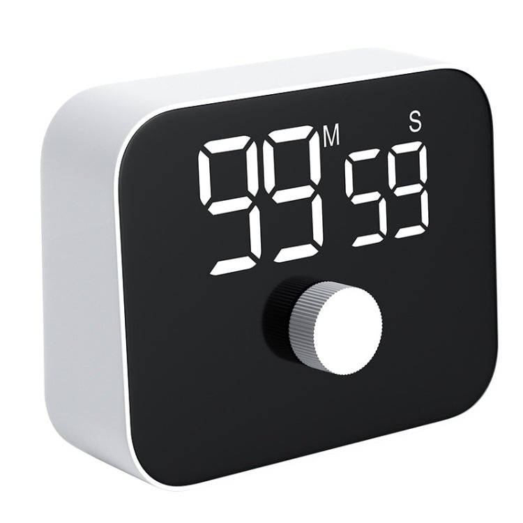 Digital rotating kitchen timer with large LED time display and dial knob