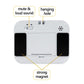 Digital kitchen timer back with strong magnet, hanging hole, and control buttons