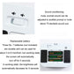 Digital kitchen timer with mute buttons and open battery compartment view