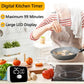 Digital kitchen timer with large LED digits and rotate-to-set dial for cooking