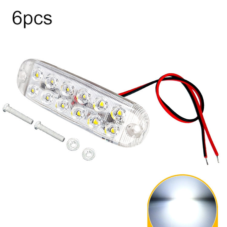 White LED flashing warning light bar with red and black wiring and mounting screws