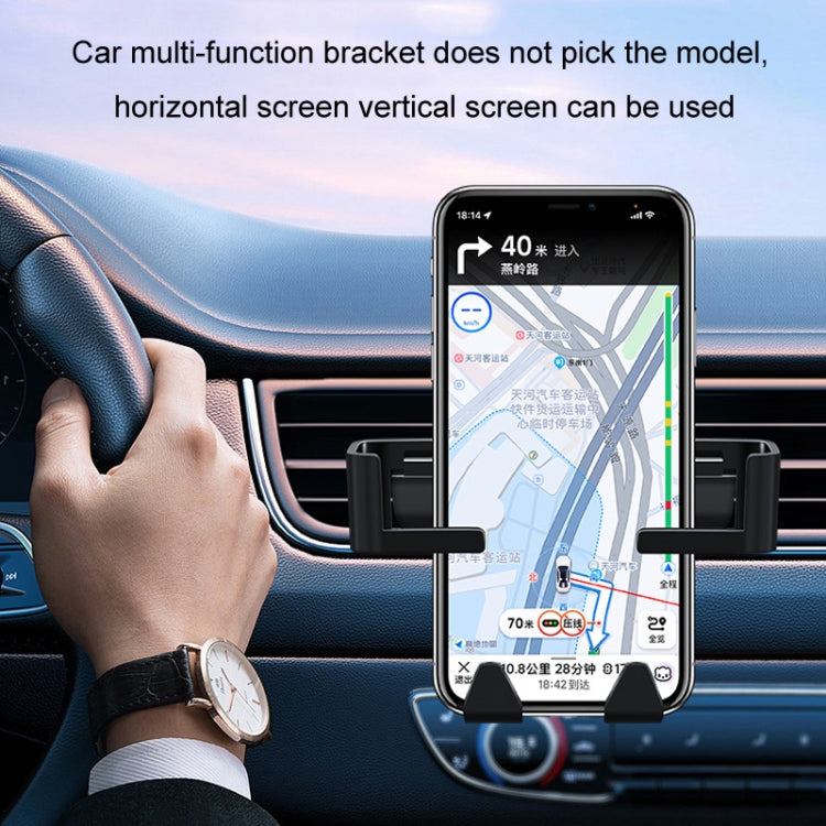Black rear seat phone holder holding a GPS map on a smartphone