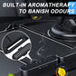 Black built-in aromatherapy phone holder pad with center fragrance openings