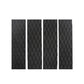 Black EVA diamond anti-skid surfboard pads with raised traction diamond pattern