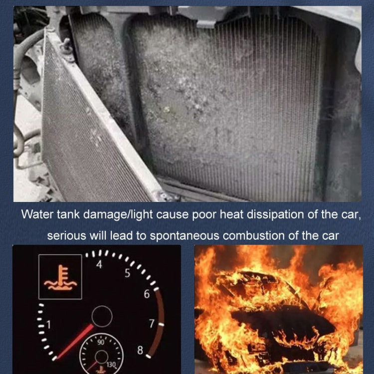 Insect protection net covering the radiator area inside the front engine bay