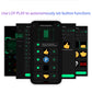 Car pixel emoticon LED screen shown with phone app button menu for custom controls