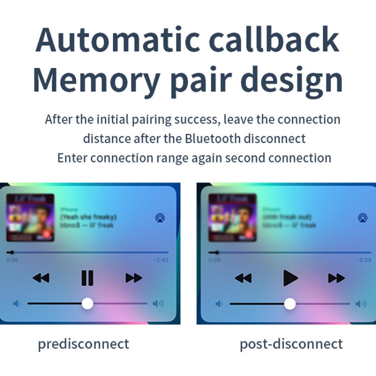 Bluetooth car audio receiver adapter concept with automatic call back pairing memory