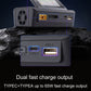 RC charger with USB Type-C and USB-A ports and cooling fan grille