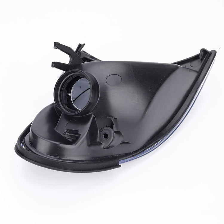 Front corner parking/turn signal light housing, black plastic rear with socket opening