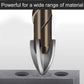 Hex shank spiral flute drill bit for glass tile, pointed carbide tip