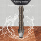 Hex shank spiral flute drill bit for tile, cutting point with water flow