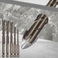 Hex shank spiral flute drill bit set, multiple sizes with cylindrical shanks