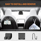 Tesla Model 3/Y rear seat headrest hooks holding hanging bags on the back seats.
