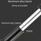 Aluminum alloy pump barrel with rubber grip, black and silver