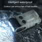 Rechargeable keychain mini flashlight with bright white beam from a clear case