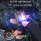 Rechargeable keychain mini flashlight shining purple light, palm-held with control button
