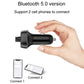 Car Bluetooth fast charger receiver plug-in adapter for 12V cigarette lighter, black
