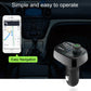 Car Bluetooth fast charger receiver with LCD display and control knob, plug-in design
