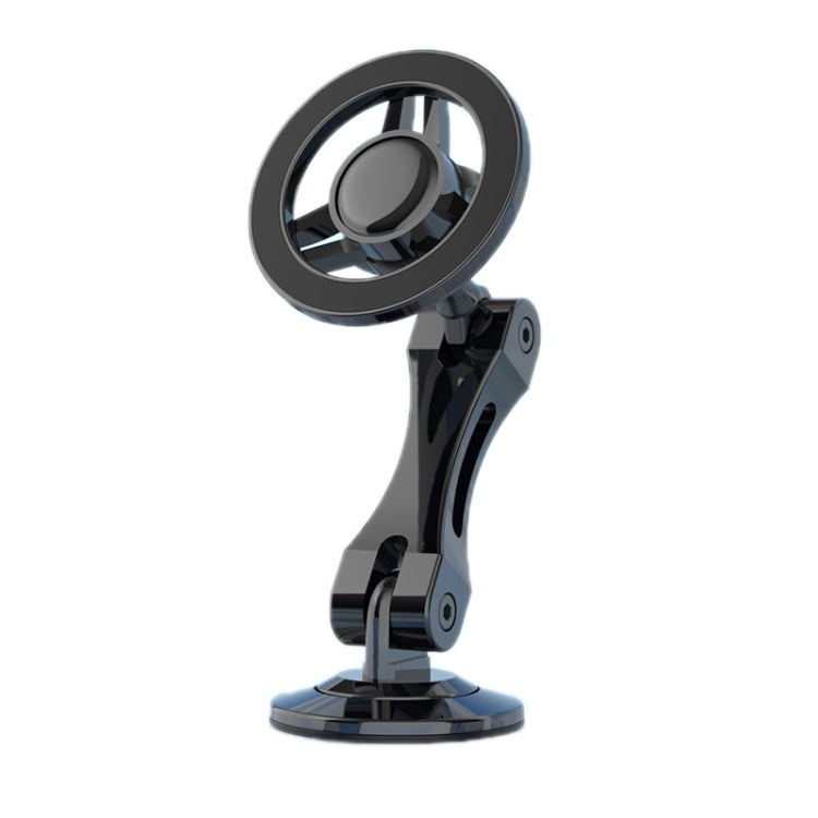 Black magnetic rotating phone holder with pedestal stand