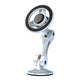 White magnetic rotating phone holder with pedestal stand