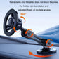 Black magnetic phone holder with foldable 360-degree rotating arm